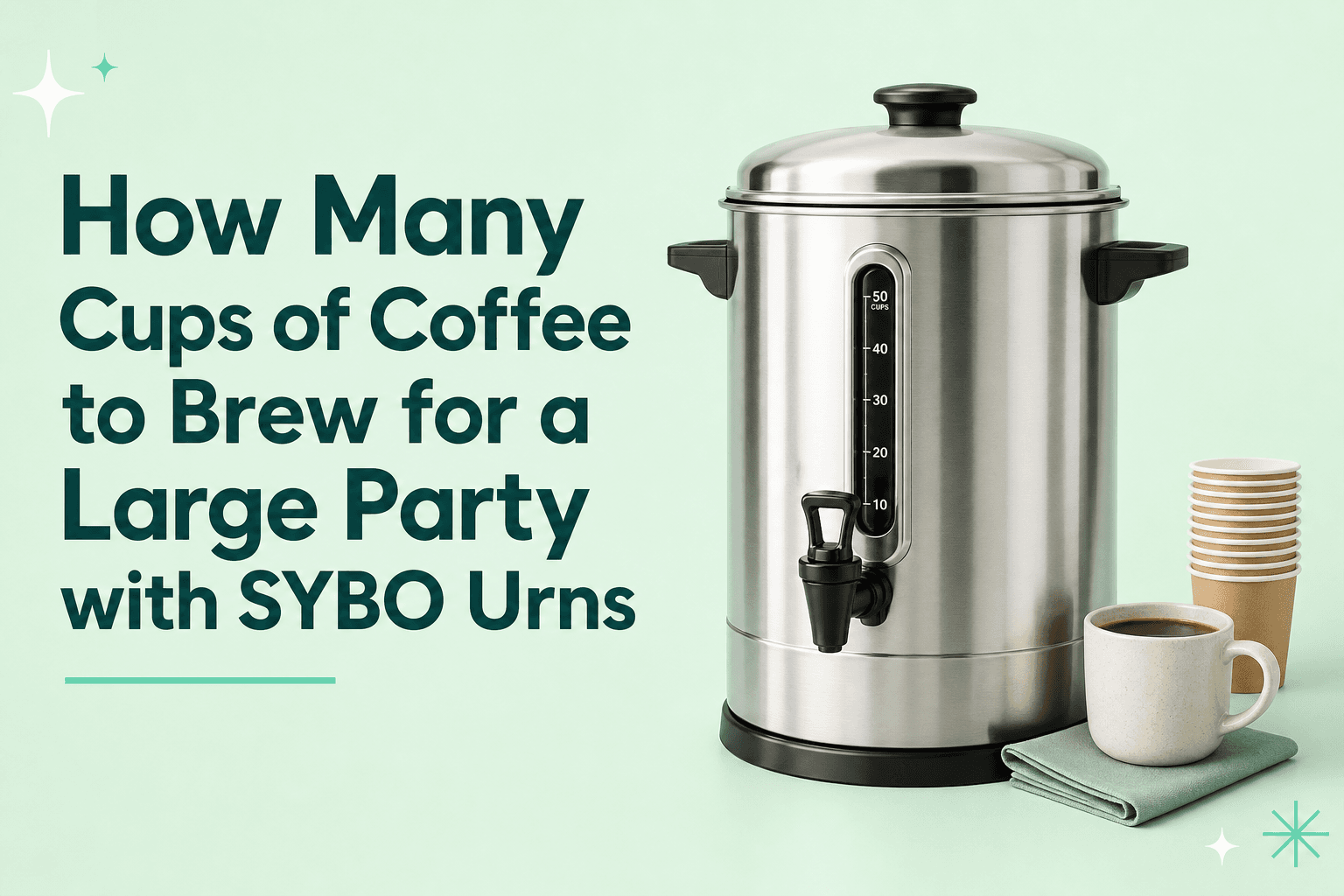 How Many Cups of Coffee to Brew for a Large Party with SYBO Urns
