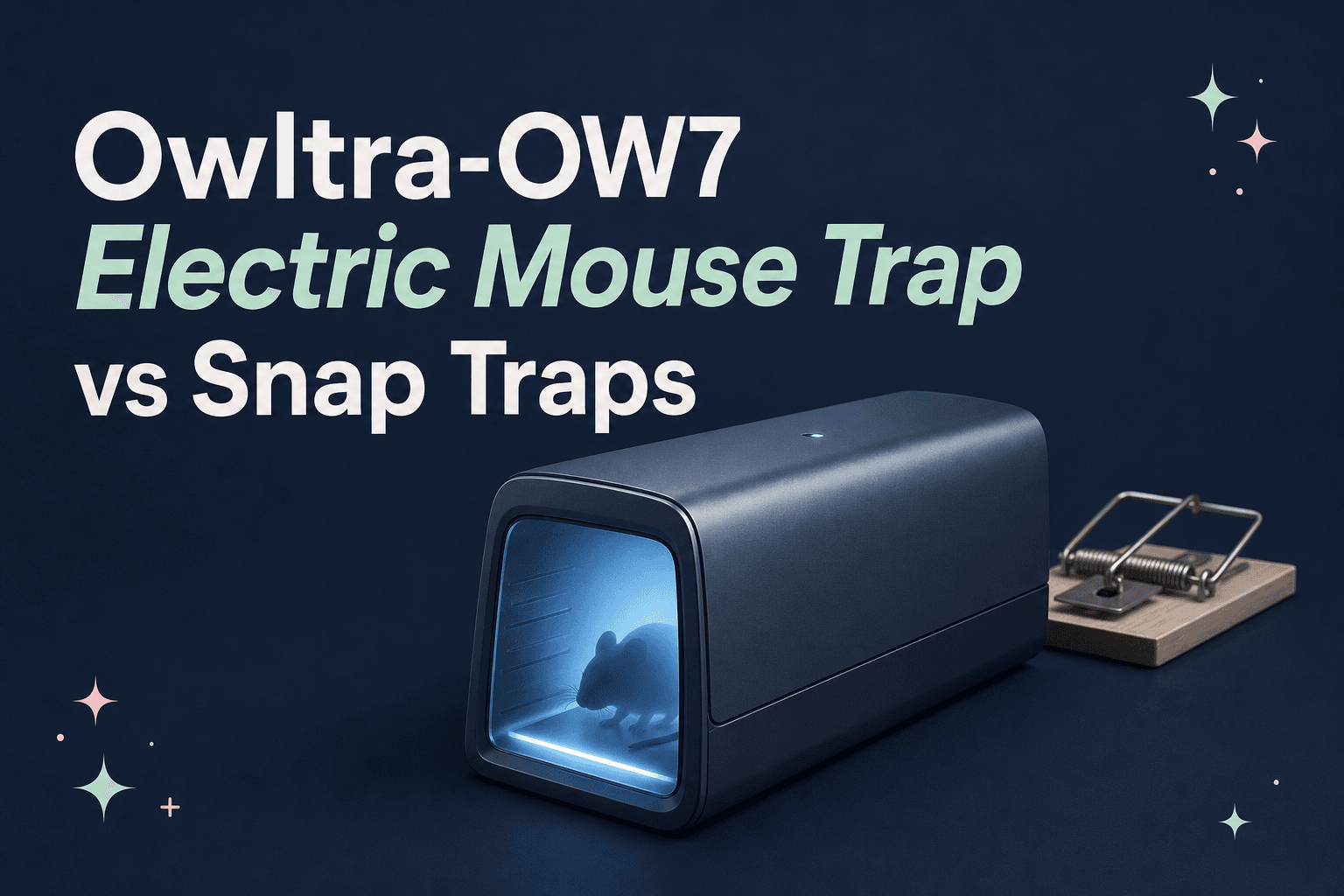 Owltra-OW7 Electric Mouse Trap vs Snap Traps: Safety and Speed Compared
