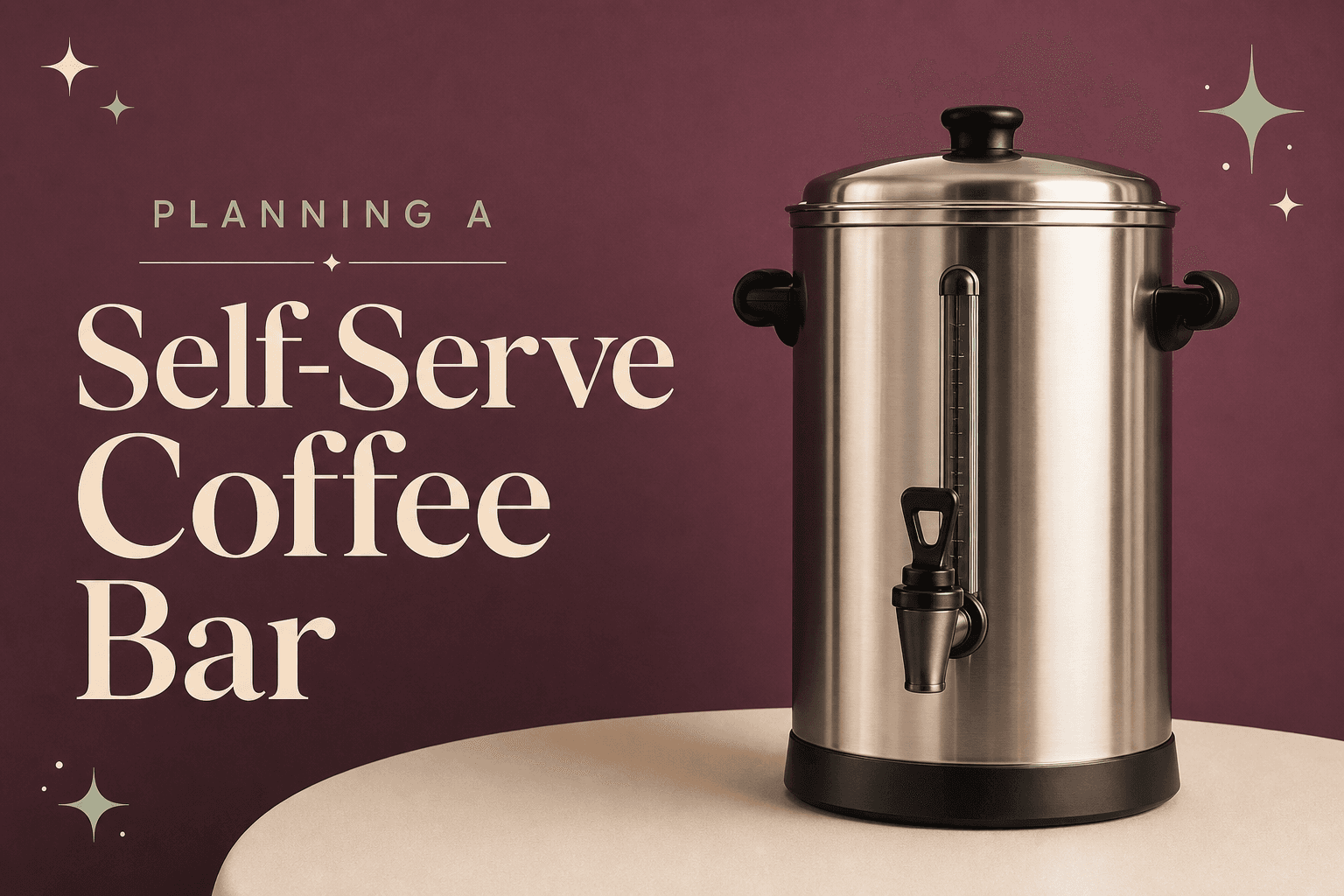 Planning a Self‑Serve Coffee Bar for Big Events Using SYBO Equipment