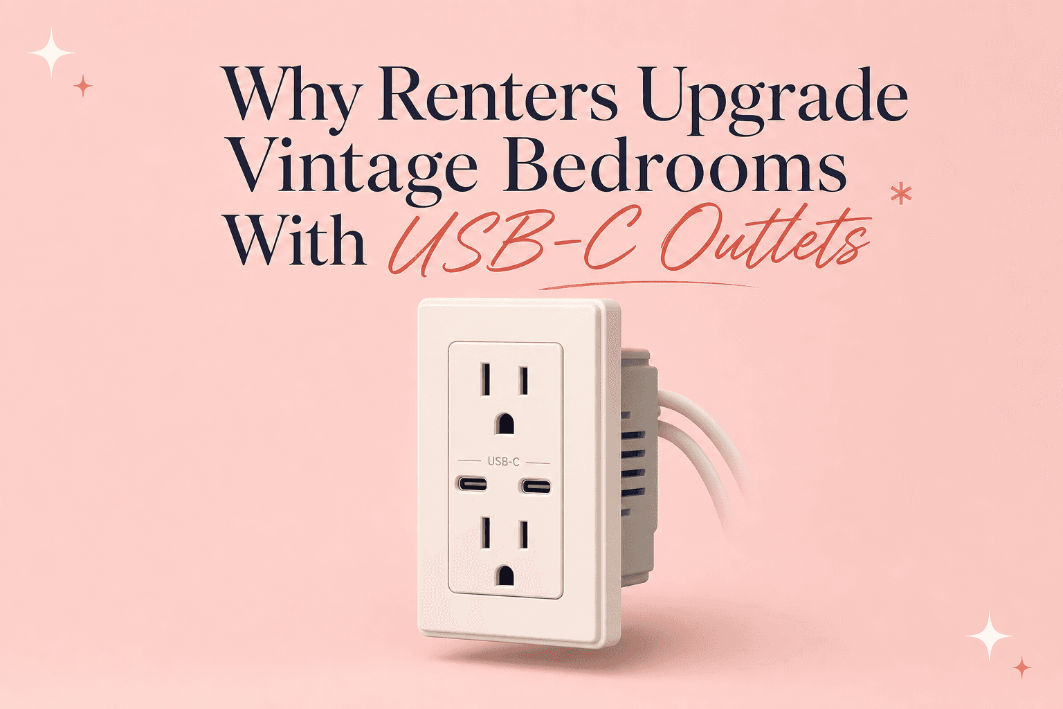Why Renters Upgrade Vintage Bedrooms With elegrp Back‑ and Side‑Wired USB‑C Outlets