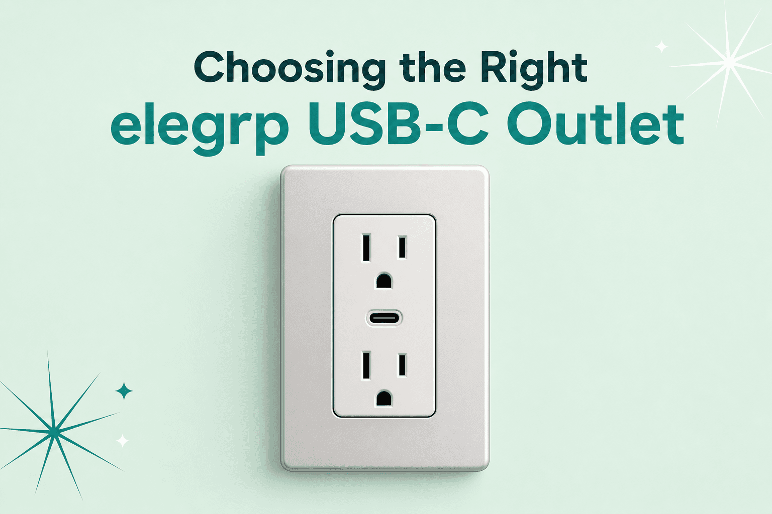 Choosing the Right elegrp USB-C Outlet for Minimal Cables on Your Workspace