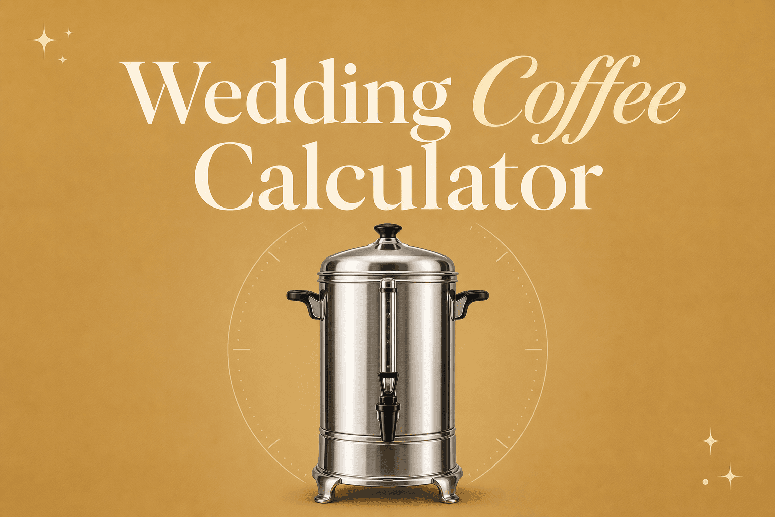 Wedding Coffee Calculator: Matching SYBO Urn Sizes to Your Guest Count