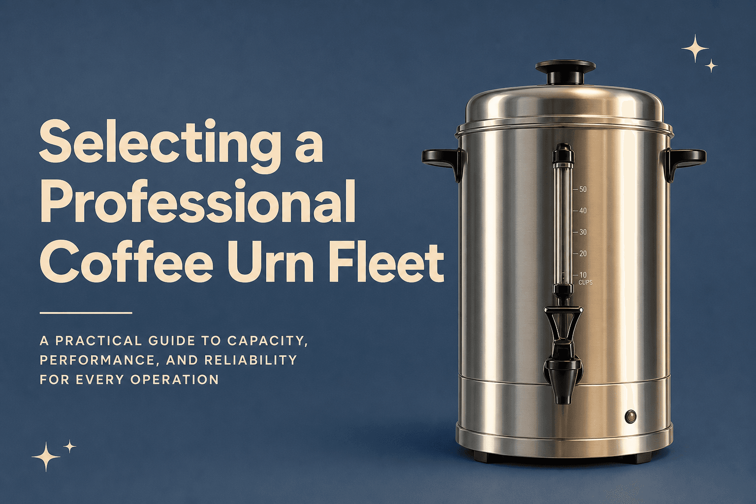 Selecting a Professional Coffee Urn Fleet: Our SYBO‑Centered Buying Framework