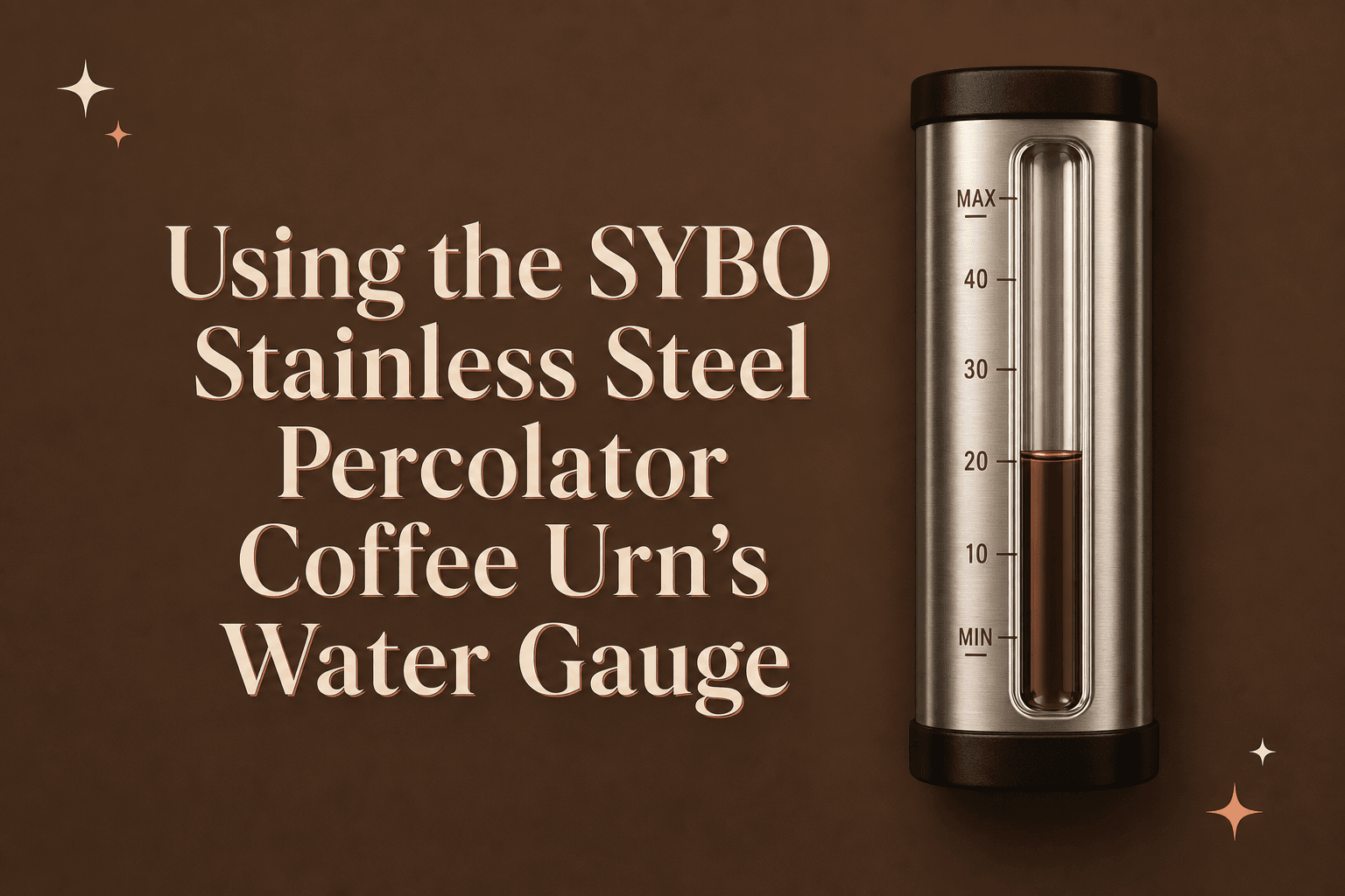Using the SYBO Stainless Steel Percolator Coffee Urn’s Water Gauge to Keep Co-Working Teams Caffeinated