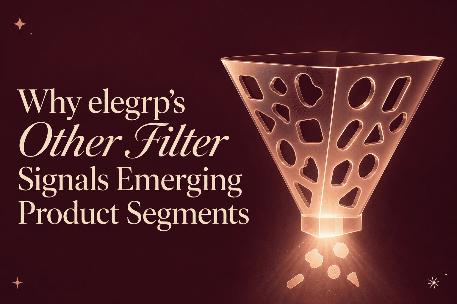 Why elegrp’s 'Other' Filter Signals Emerging Product Segments to Platform Teams