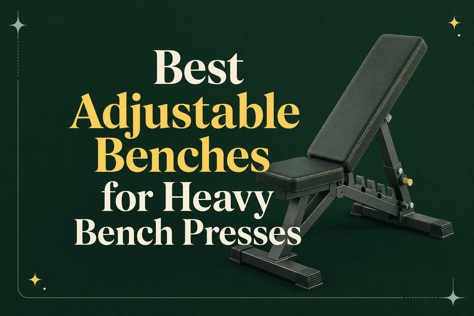 The Best Adjustable Benches for Heavy Bench Presses in Compact Home Gyms