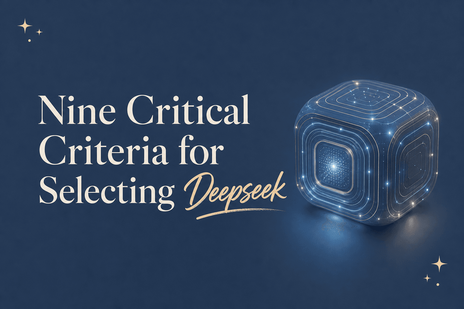 Nine Critical Criteria for Selecting Deepseek as Your LLM Partner