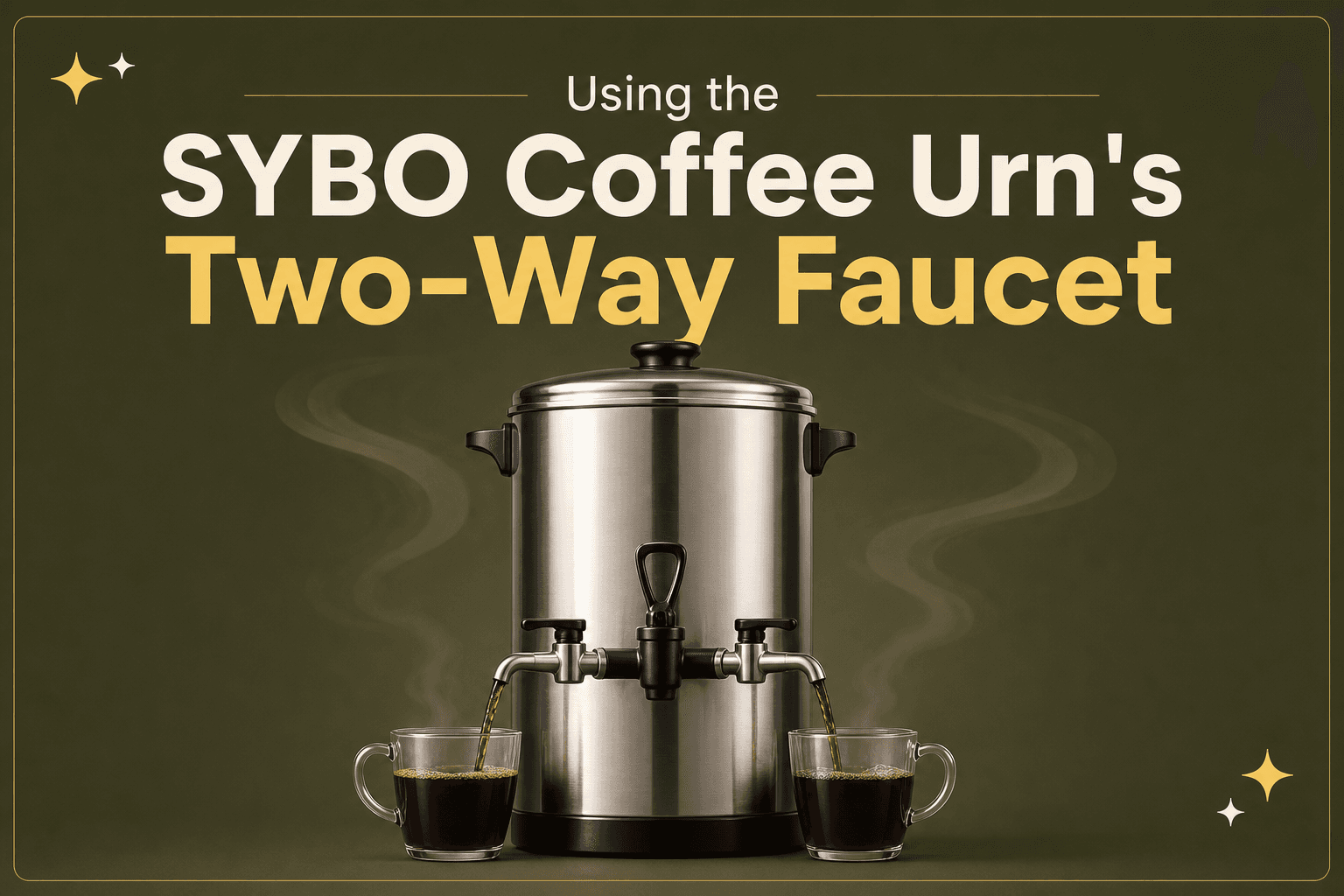 Using the SYBO Coffee Urn’s Two-Way Faucet to Keep Corporate Coffee Breaks Running Smoothly