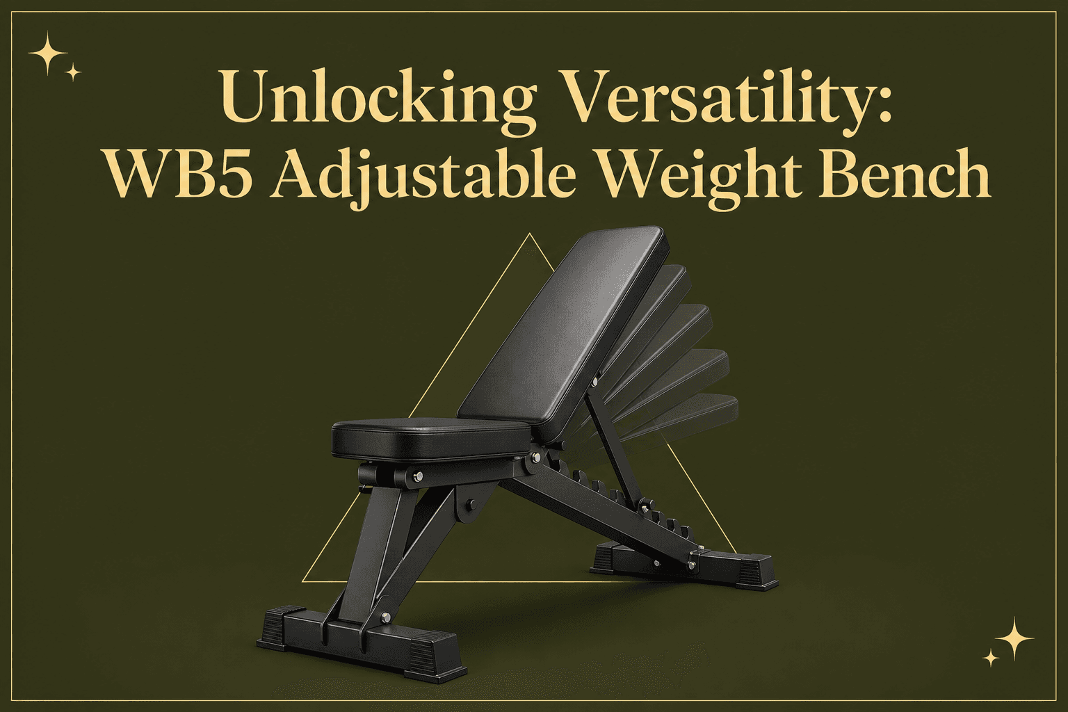 Unlocking Versatility: FED Fitness Flybird Series WB5 Adjustable Weight Bench for Strength Seekers