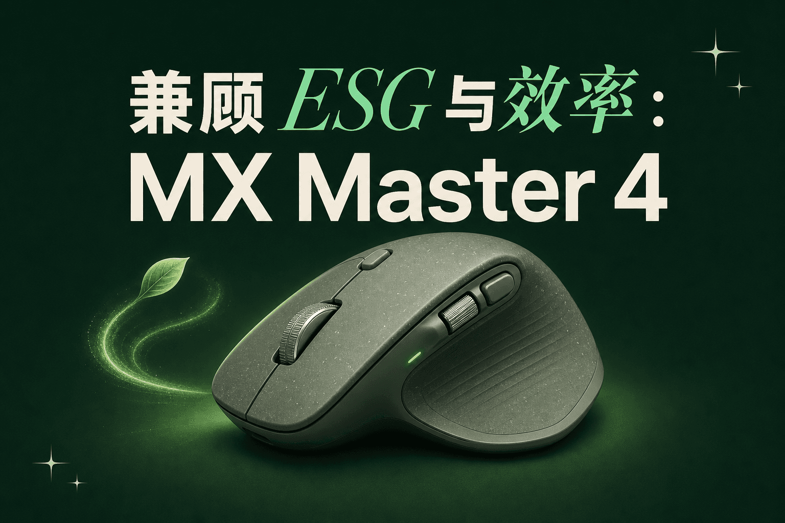 兼顾 ESG 与效率：logitech MX Master 4 如何满足全球企业外设升级需求