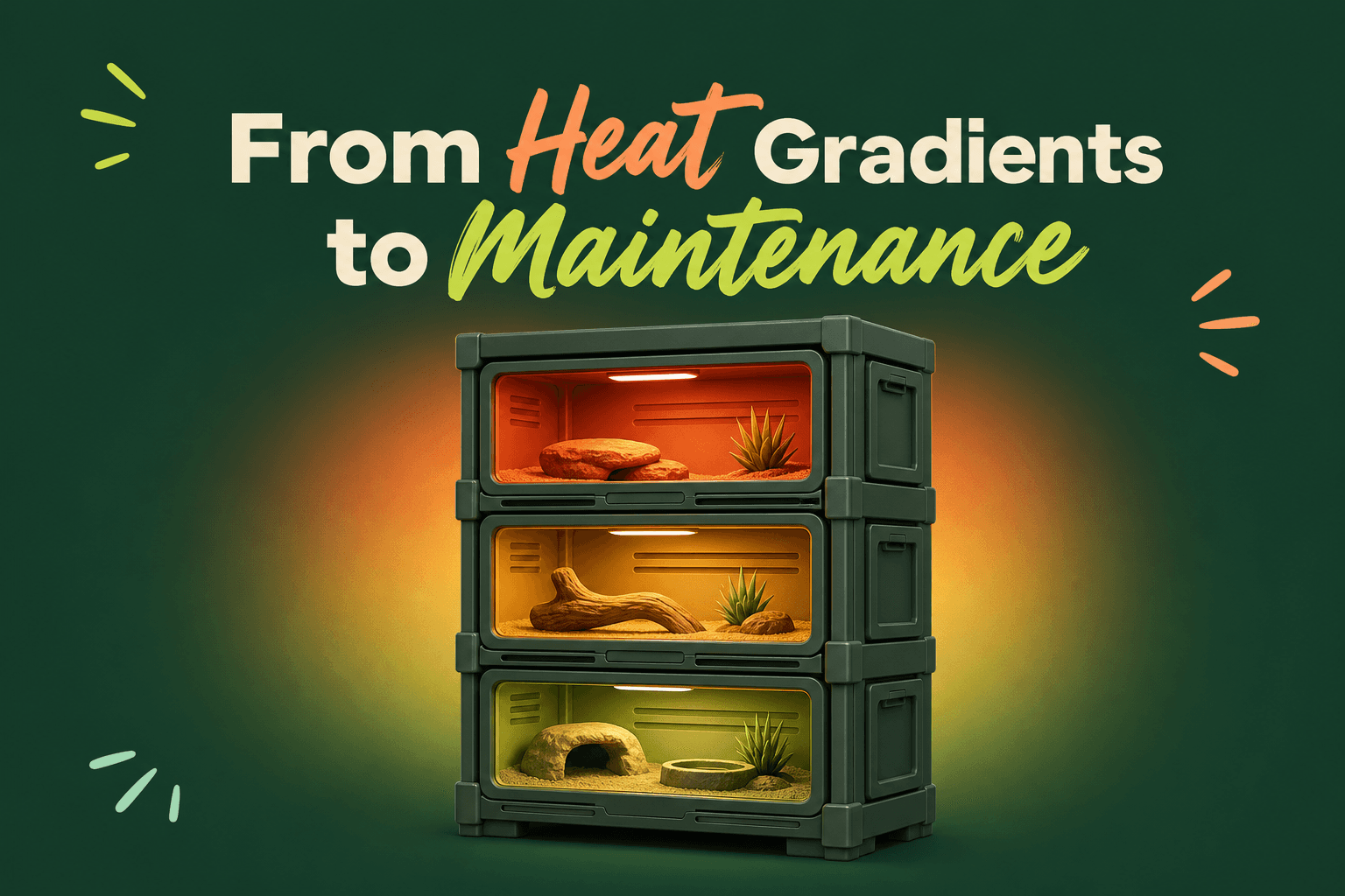 From Heat Gradients to Maintenance: How Unipaws Designs Better Stackable Reptile Racks